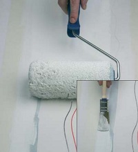 Isotop påføres med pensel og malerulle